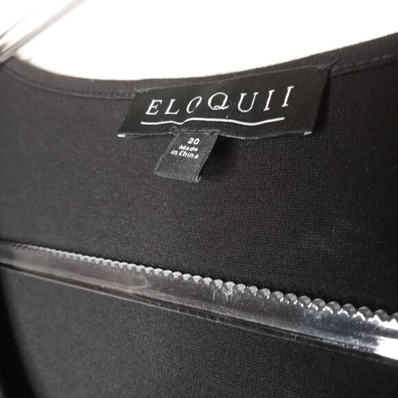 Eloquii Black Tie Waist Blouse - Picture 2 of 6